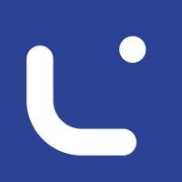 Listando Firmenlogo – stilisiertes L in Weiß auf rundem, blauen Hintergrund